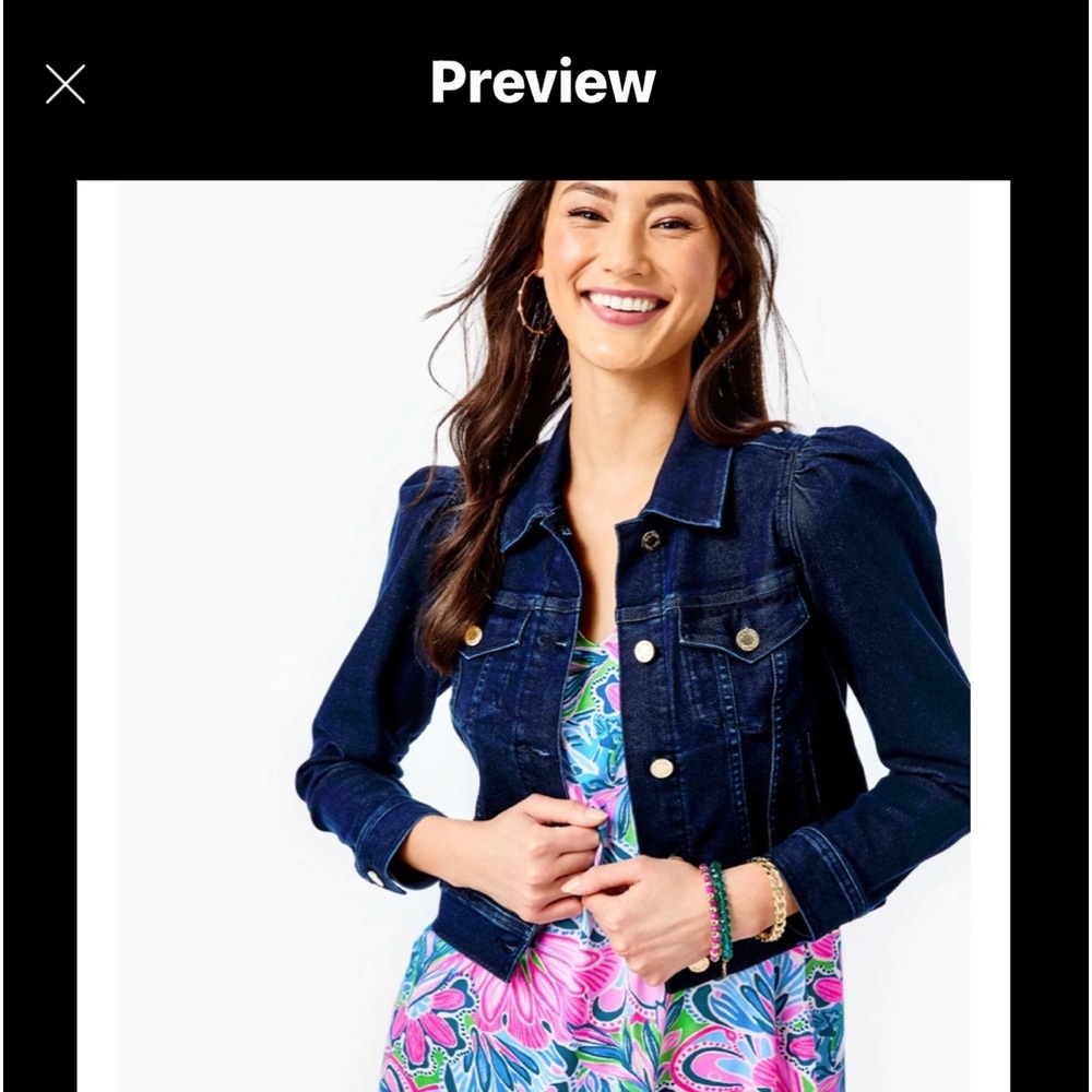Lilly Pulitzer Laylani Denim Jacket XS